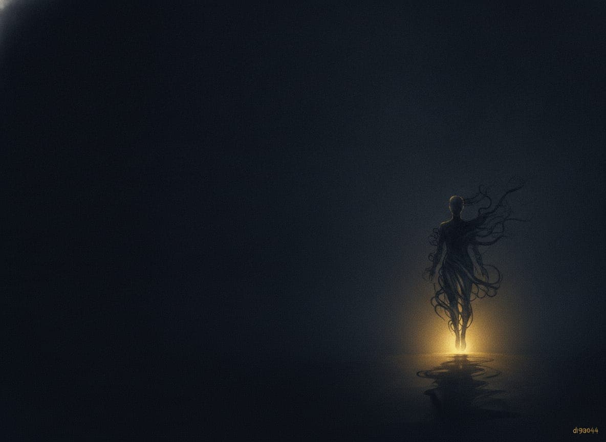 Why do people see a figure or demon during sleep paralysis? illustration